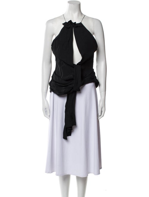 Jacquemus Halterneck Sleeveless Crop Top