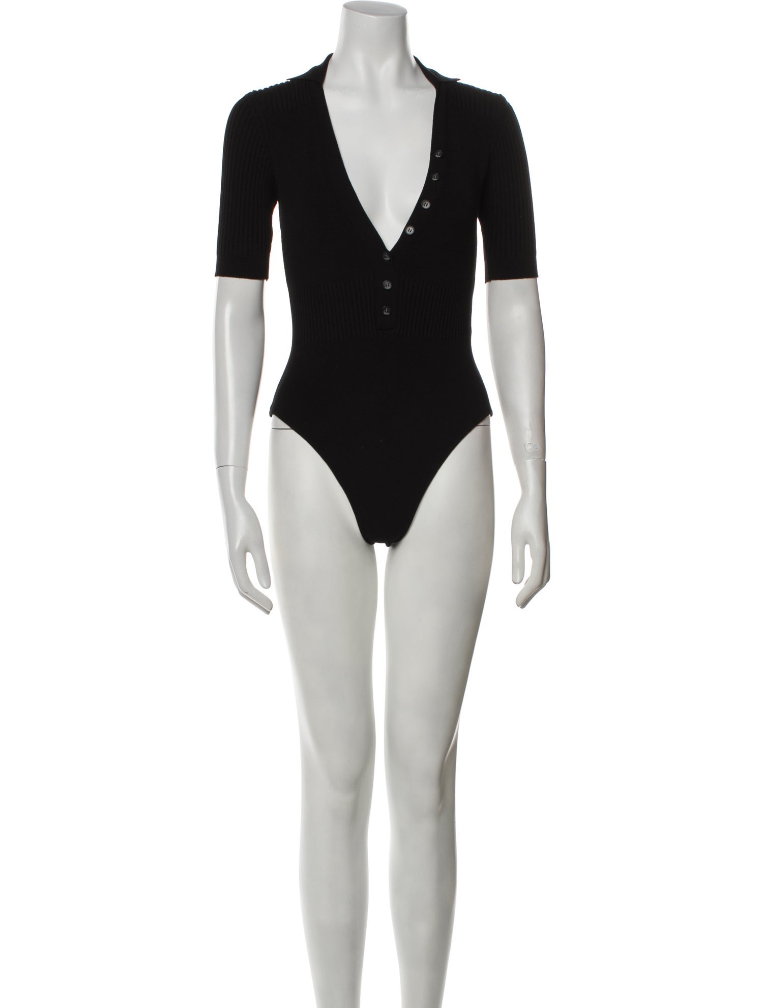 Jacquemus V-Neck Short Sleeve Bodysuit