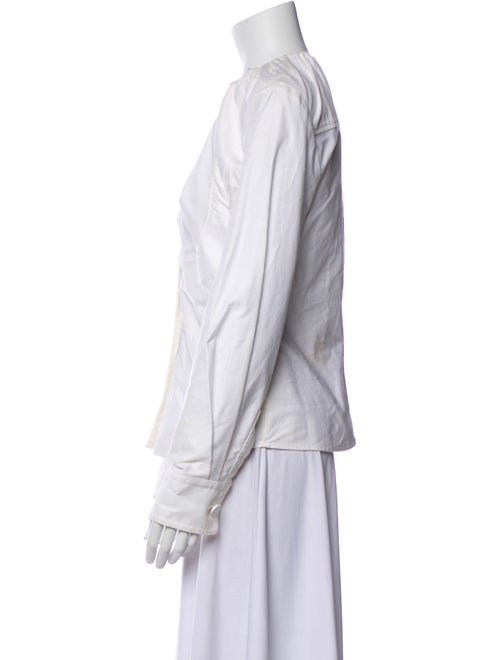 Jacquemus V-Neck Long Sleeve Button-Up Top