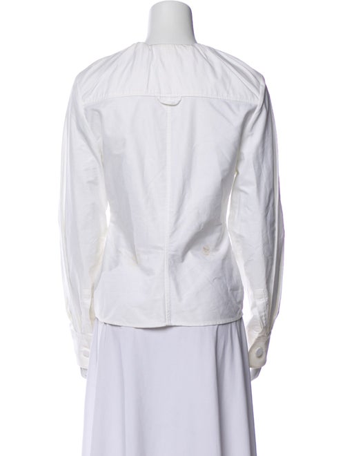 Jacquemus V-Neck Long Sleeve Button-Up Top