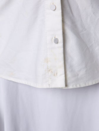 Jacquemus V-Neck Long Sleeve Button-Up Top