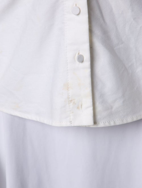 Jacquemus V-Neck Long Sleeve Button-Up Top