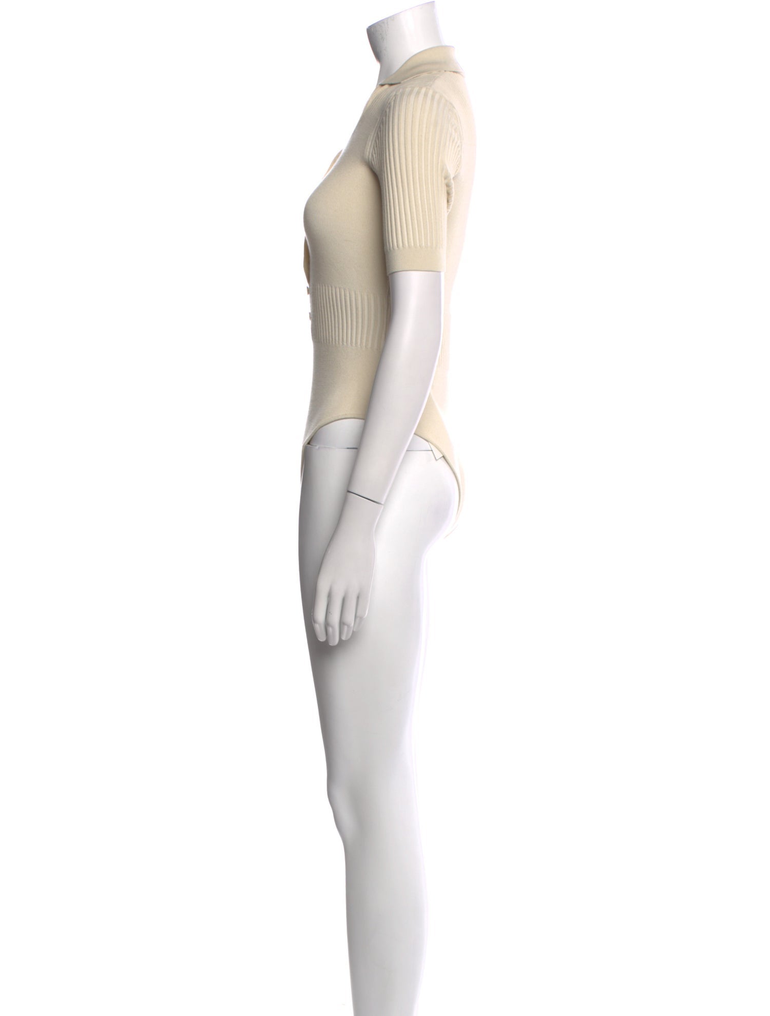 Jacquemus V-Neck Short Sleeve Bodysuit