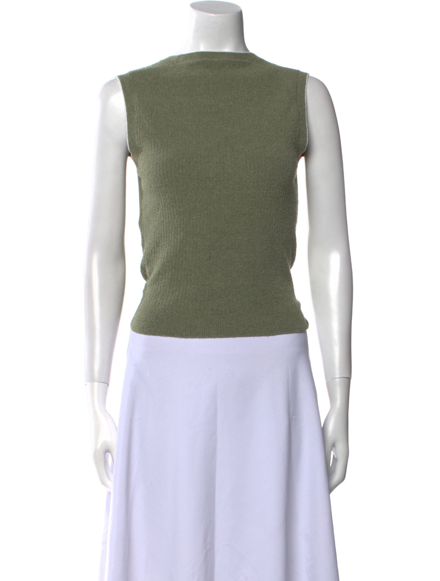 Jacquemus Bateau Neckline Sleeveless Crop Top