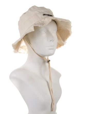 Jacquemus Raw Edge Canvas Bucket Hat