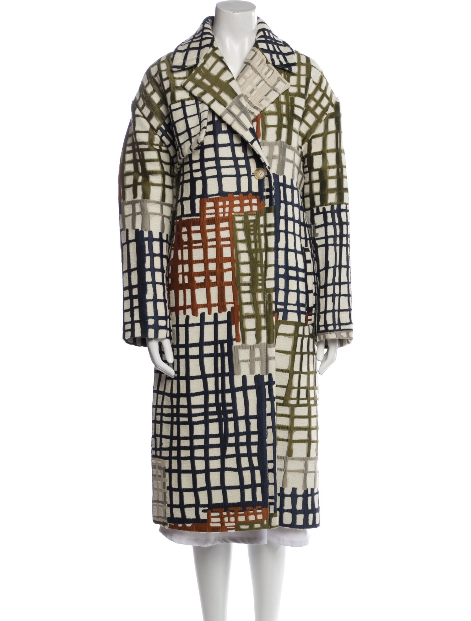 Jacquemus Plaid Print Coat