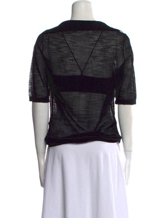 Jacquemus V-Neck Short Sleeve Top