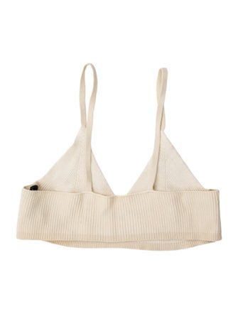 Jacquemus V-Neck Sleeveless Crop Top