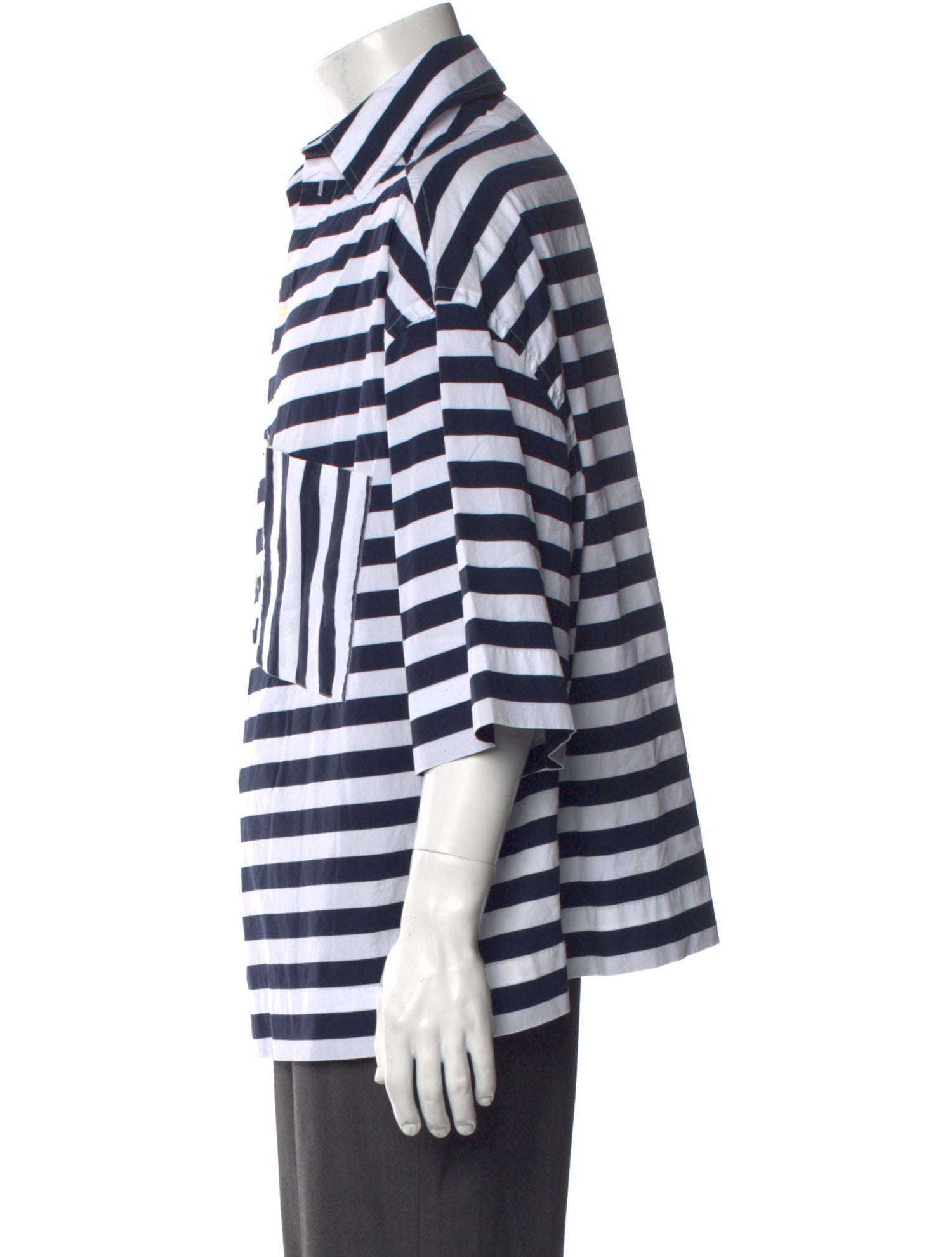 Jacquemus Striped Short Sleeve Shirt