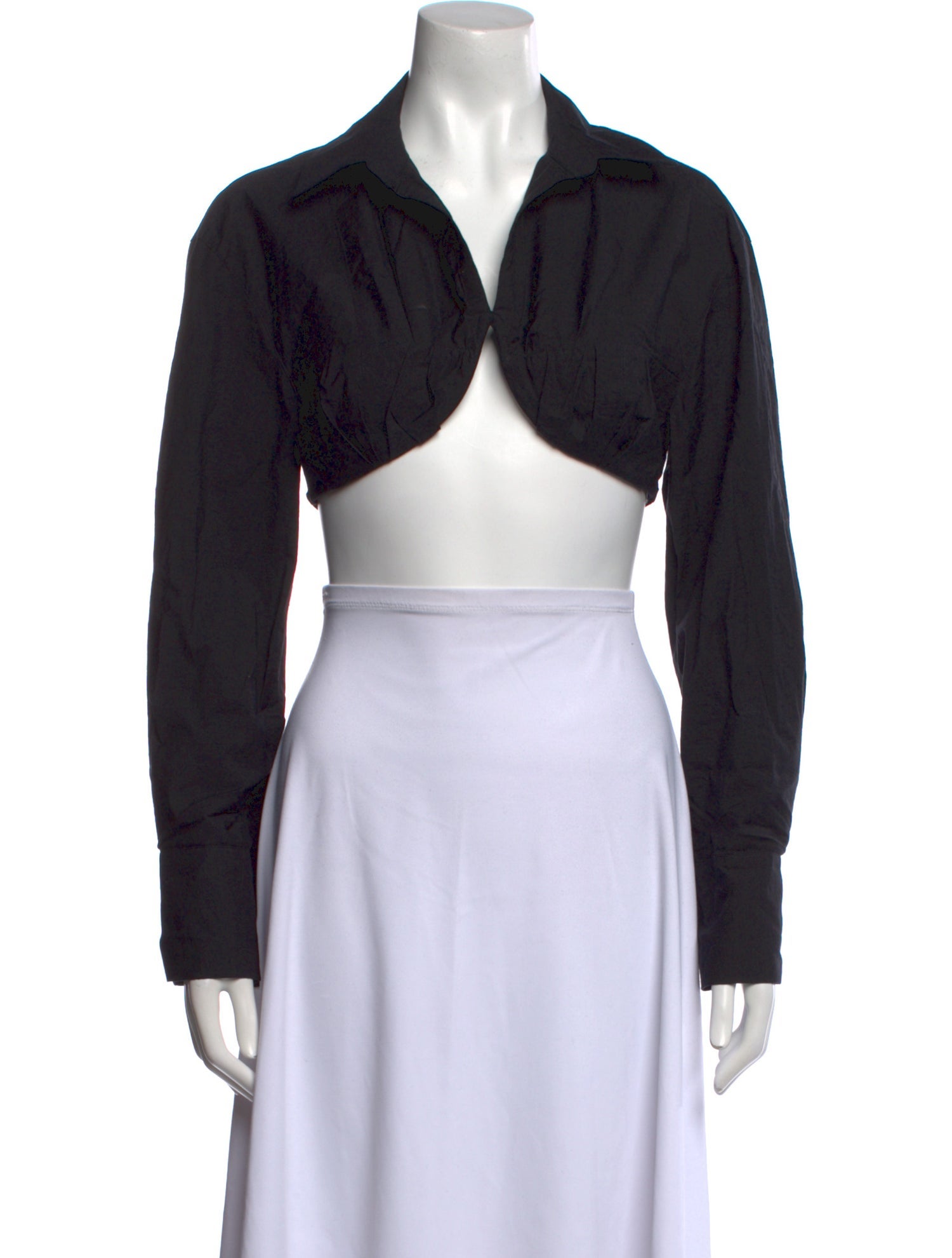 Jacquemus Long Sleeve Crop Top