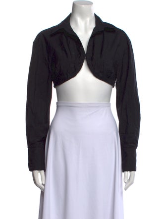 Jacquemus Long Sleeve Crop Top