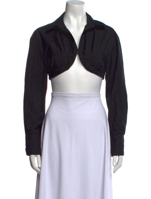 Jacquemus Long Sleeve Crop Top