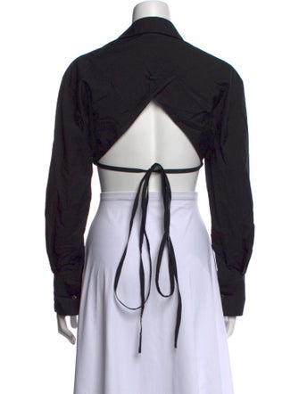 Jacquemus Long Sleeve Crop Top