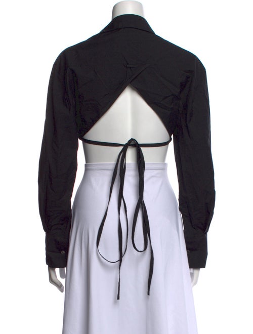 Jacquemus Long Sleeve Crop Top
