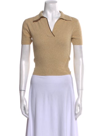 Jacquemus V-Neck Short Sleeve Polo