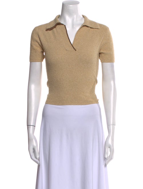 Jacquemus V-Neck Short Sleeve Polo