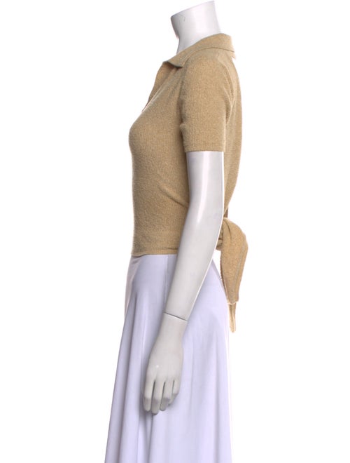 Jacquemus V-Neck Short Sleeve Polo