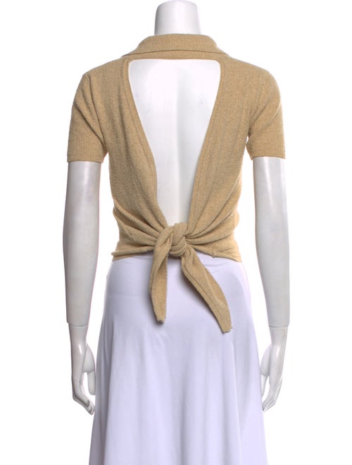 Jacquemus V-Neck Short Sleeve Polo