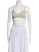 Jacquemus Scoop Neck Sleeveless Crop Top