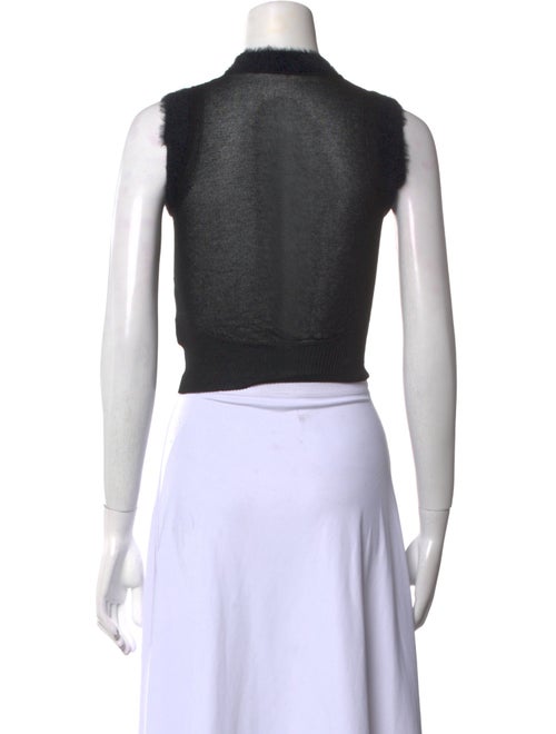 Jacquemus Mock Neck Sleeveless Crop Top