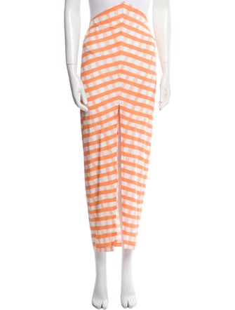 Jacquemus Plaid Print Midi Length Skirt