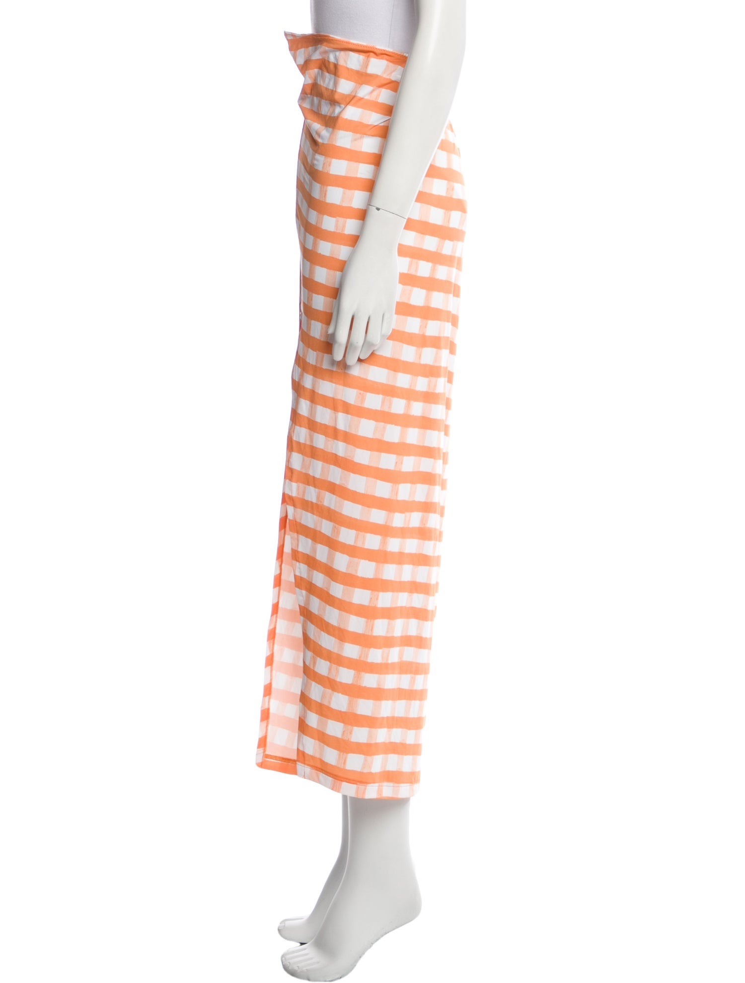 Jacquemus Plaid Print Midi Length Skirt