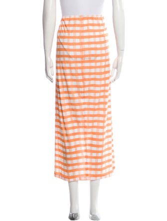 Jacquemus Plaid Print Midi Length Skirt