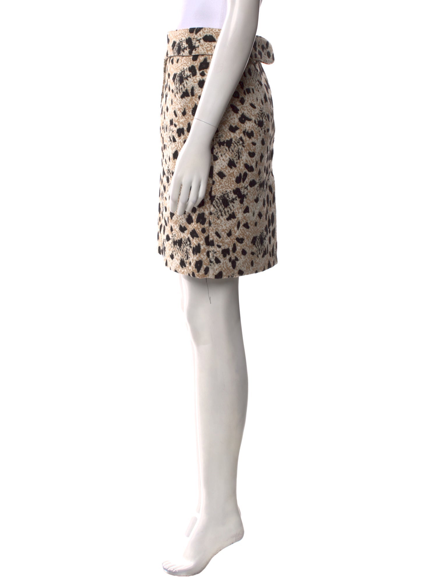 Jacquemus Animal Print Knee-Length Skirt w/ Tags