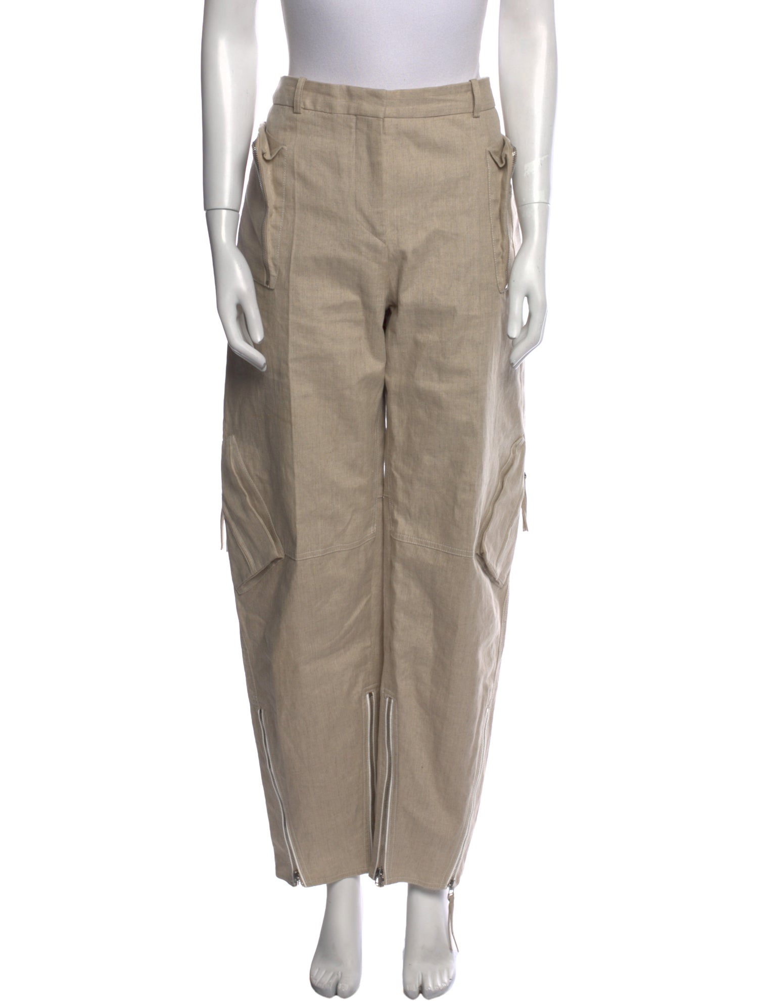 Jacquemus Linen Straight Leg Pants