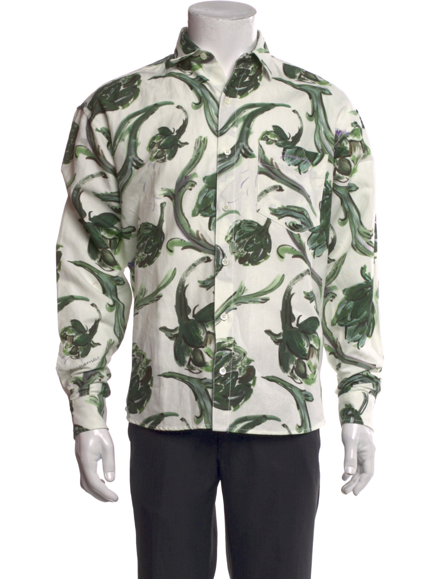 Jacquemus Floral Print Long Sleeve Shirt