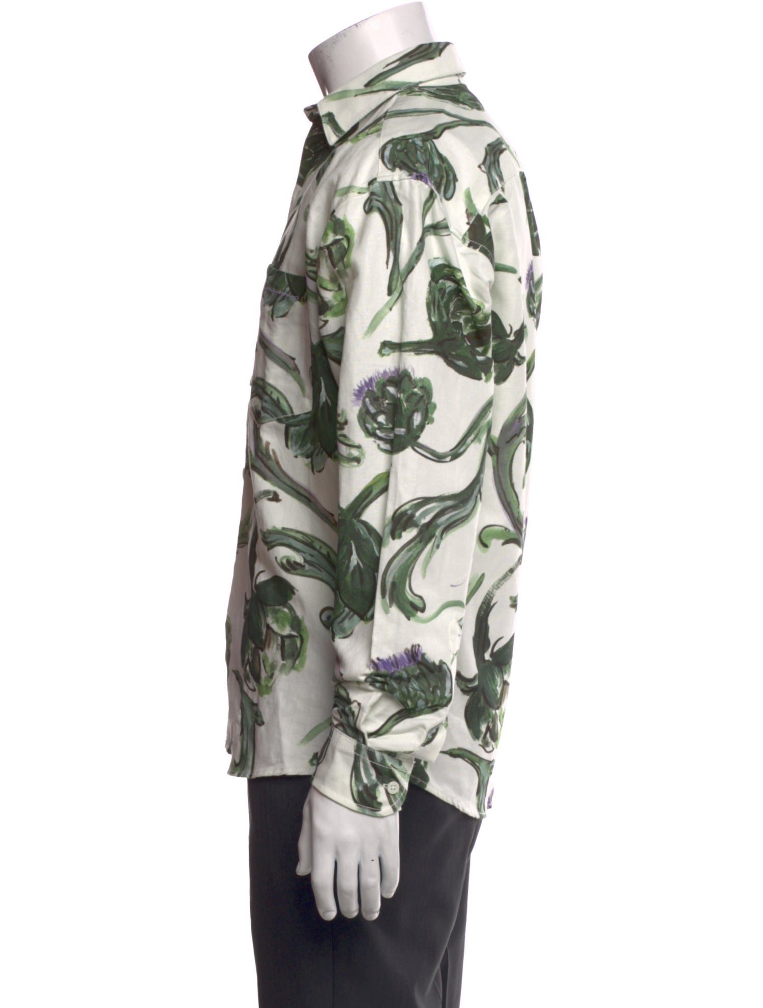 Jacquemus Floral Print Long Sleeve Shirt