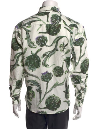 Jacquemus Floral Print Long Sleeve Shirt