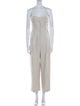 Jacquemus Linen Square Neckline Jumpsuit