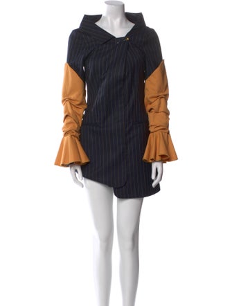 Jacquemus Colorblock Pattern Mini Dress