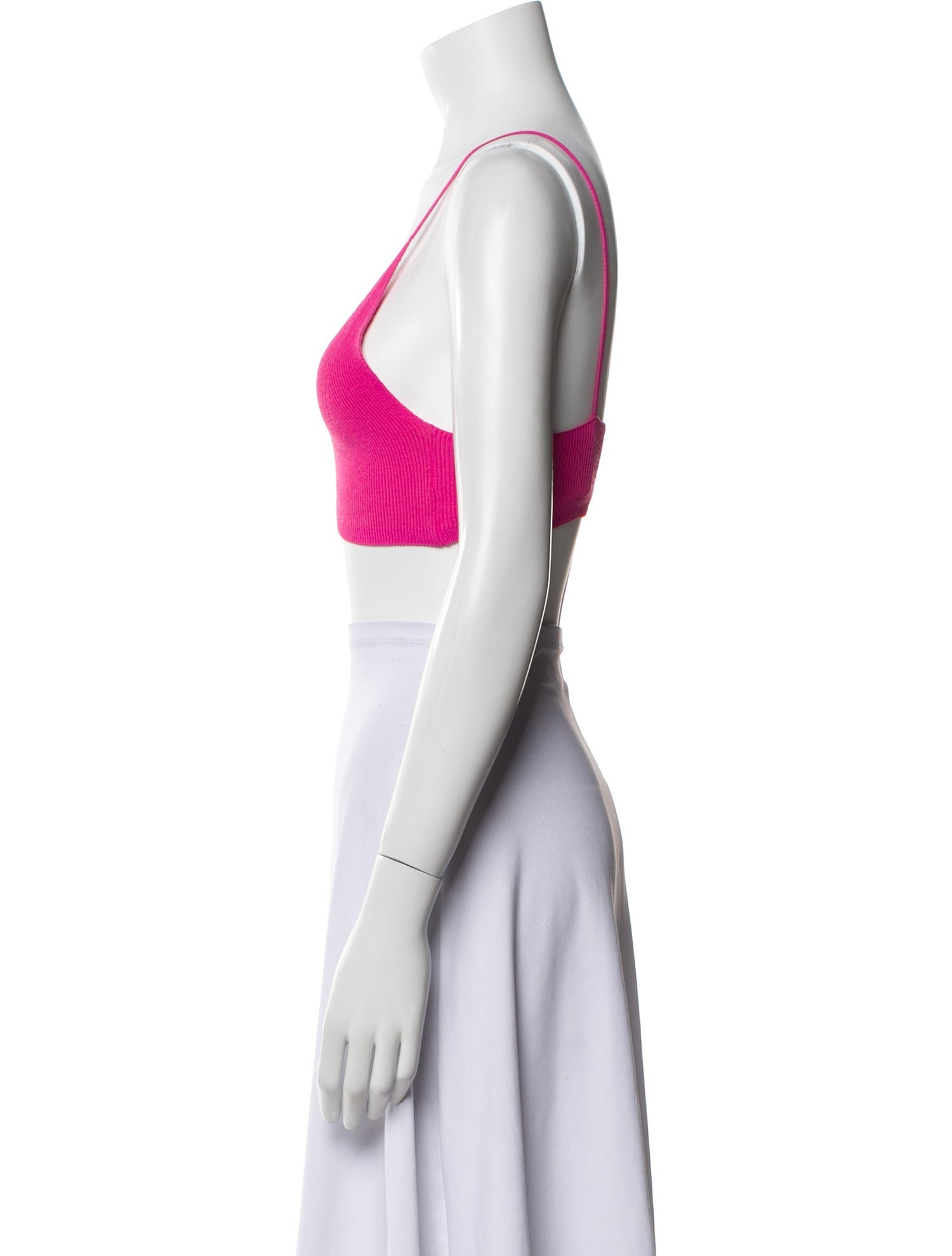 Jacquemus V-Neck Sleeveless Crop Top