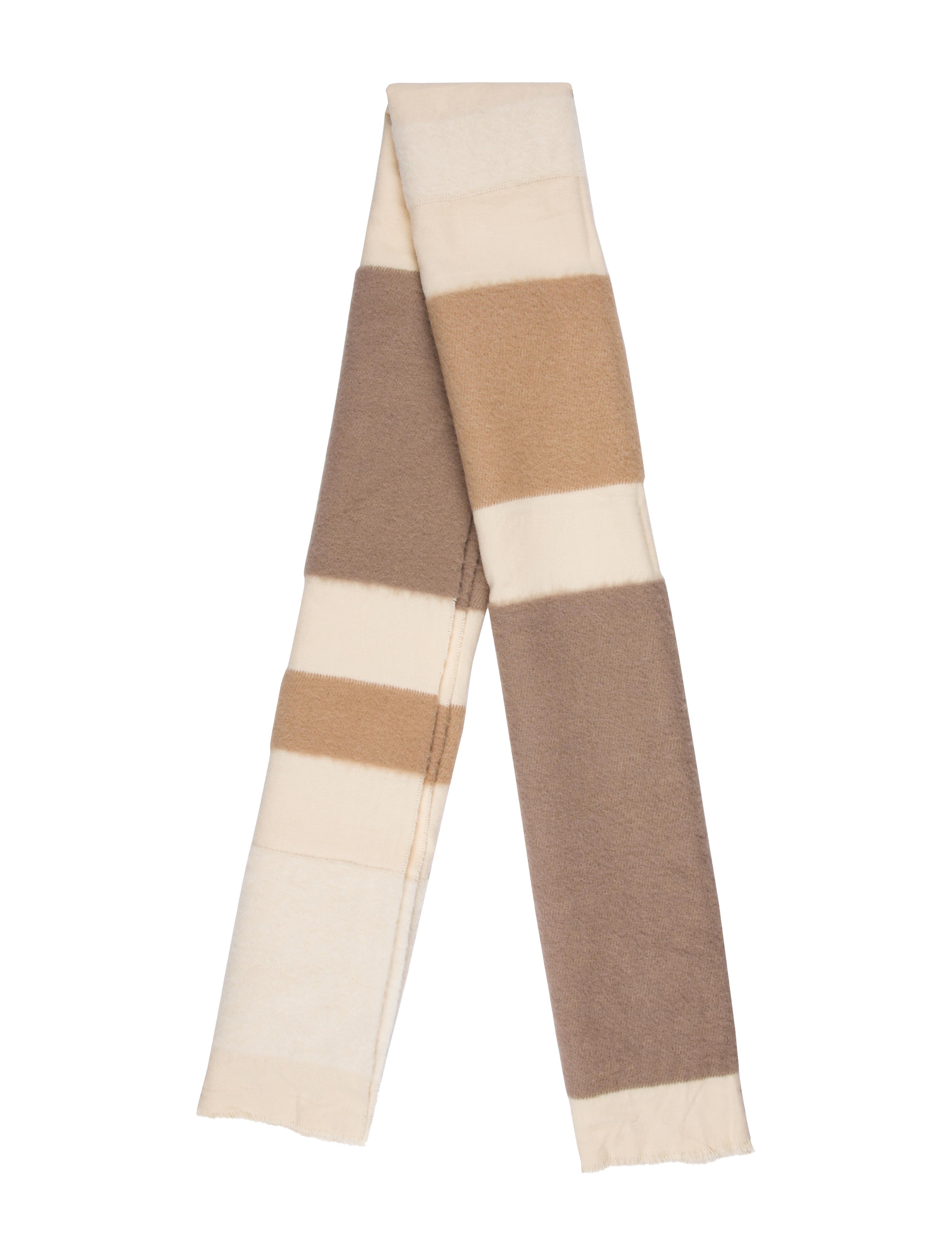 Jacquemus Alpaca Colorblock Pattern Scarf w/ Tags