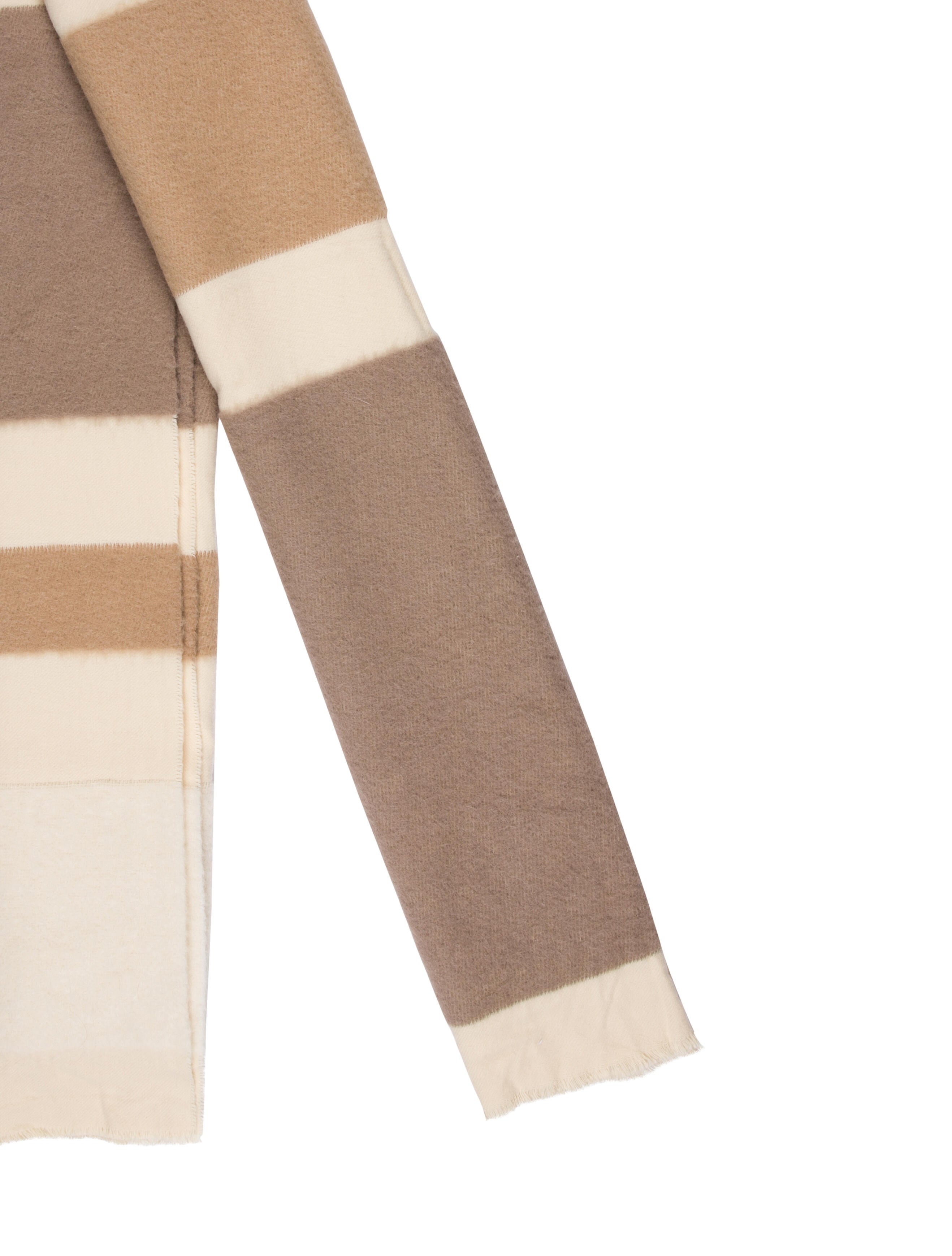 Jacquemus Alpaca Colorblock Pattern Scarf w/ Tags