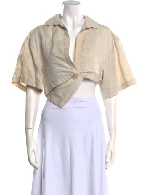 Jacquemus Short Sleeve Crop Top