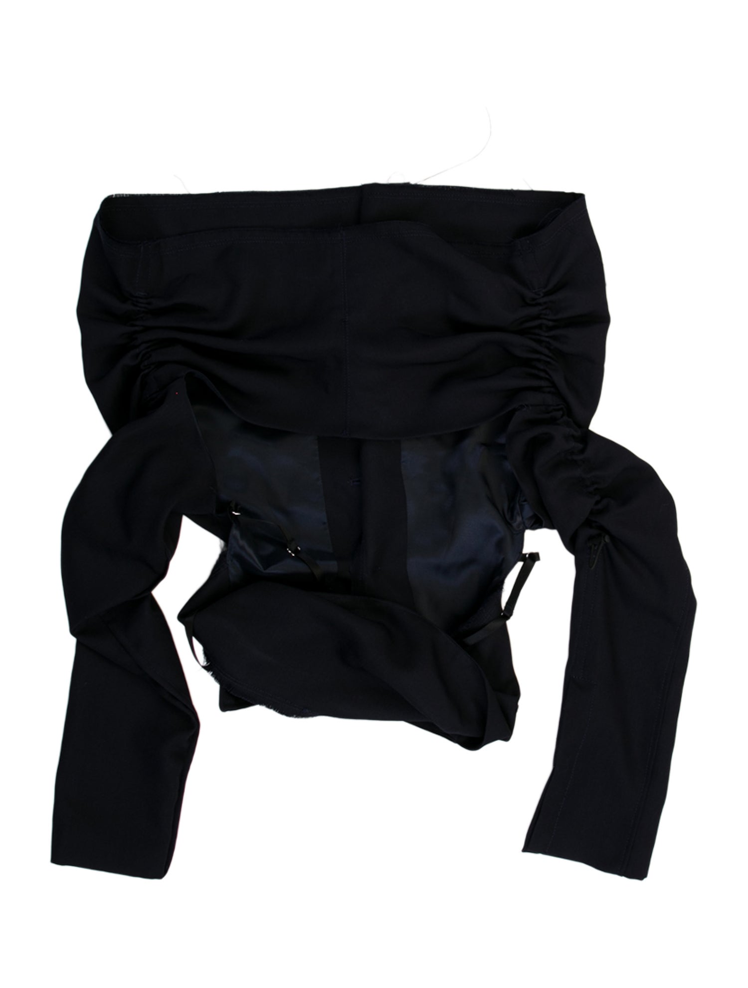 Jacquemus Virgin Wool Off-The-Shoulder Blouse