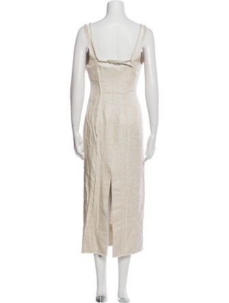 Jacquemus V-Neck Long Dress