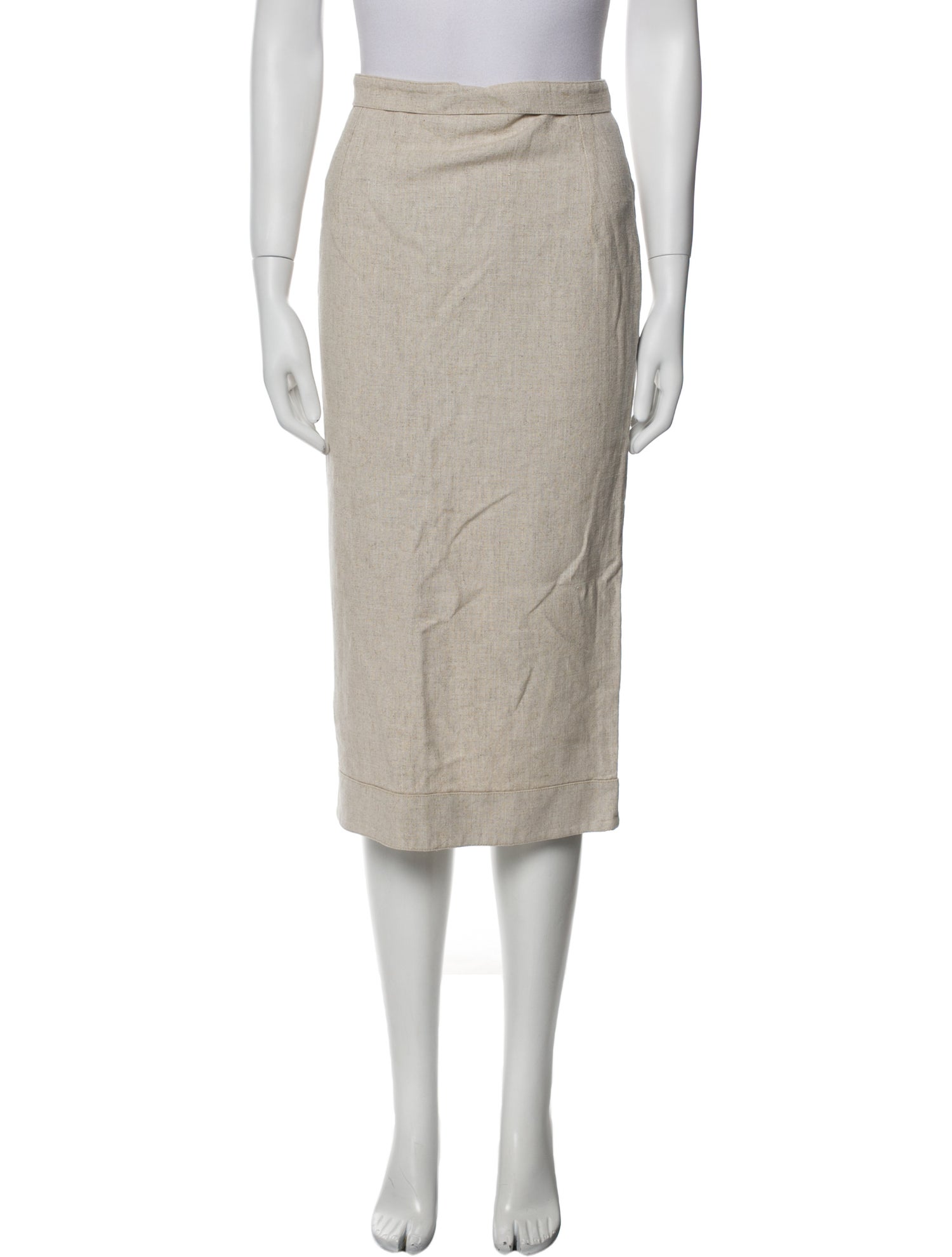 Jacquemus Pleated Accents Midi Length Skirt