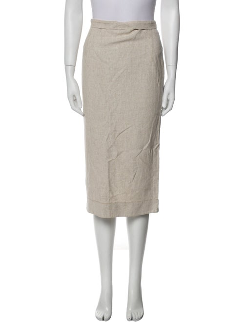 Jacquemus Pleated Accents Midi Length Skirt