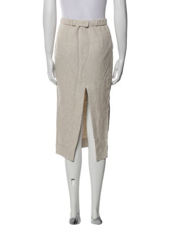 Jacquemus Pleated Accents Midi Length Skirt