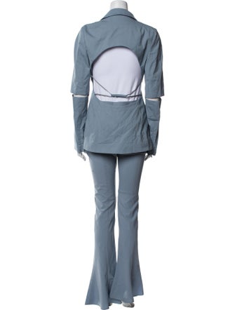 Jacquemus Virgin Wool Cutout Accent Pant Set