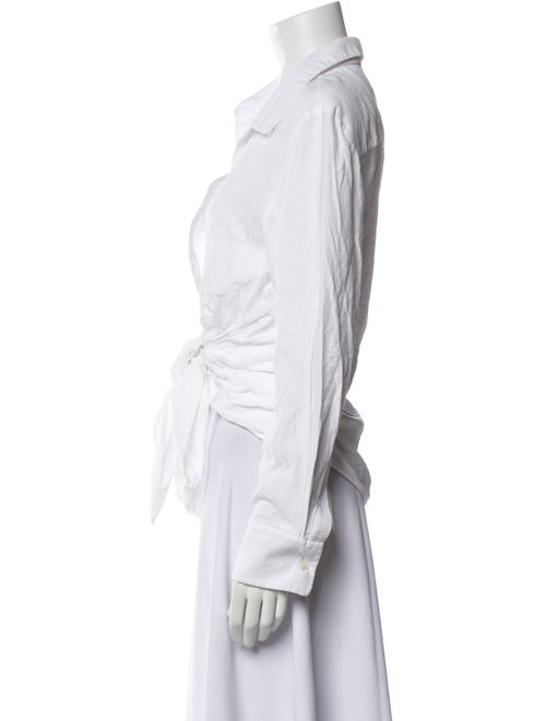 Jacquemus V-Neck Long Sleeve Blouse
