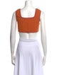 Jacquemus Striped Square Neckline Crop Top