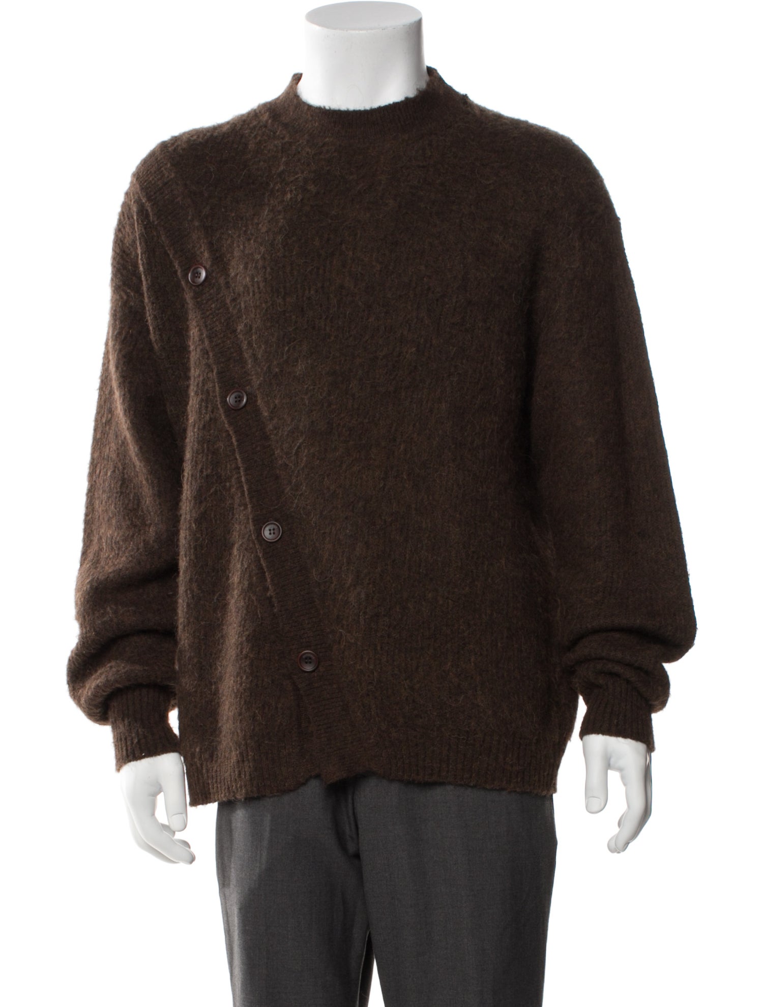 Jacquemus Mock Neck Long Sleeve Cardigan