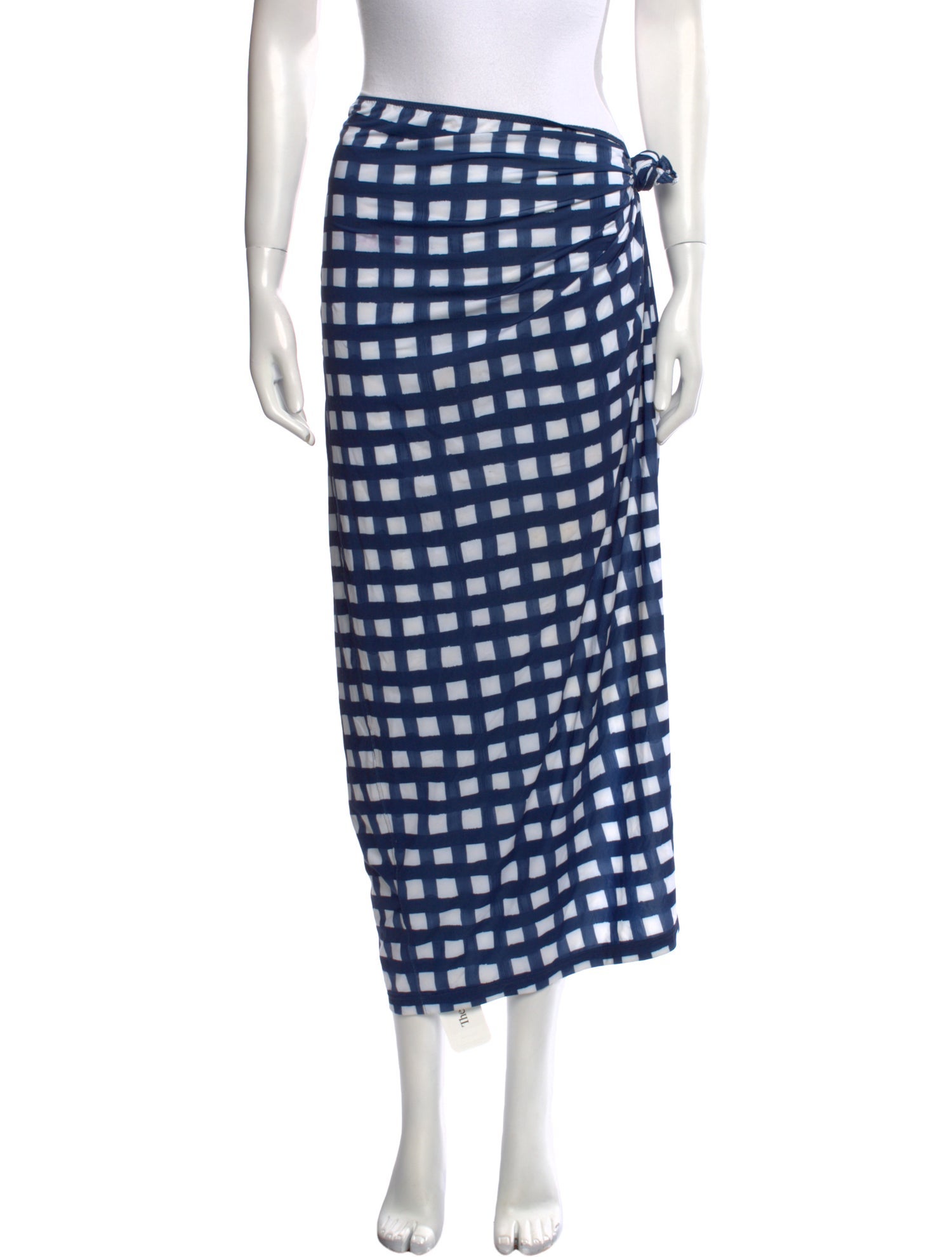 Jacquemus Plaid Print Midi Length Skirt
