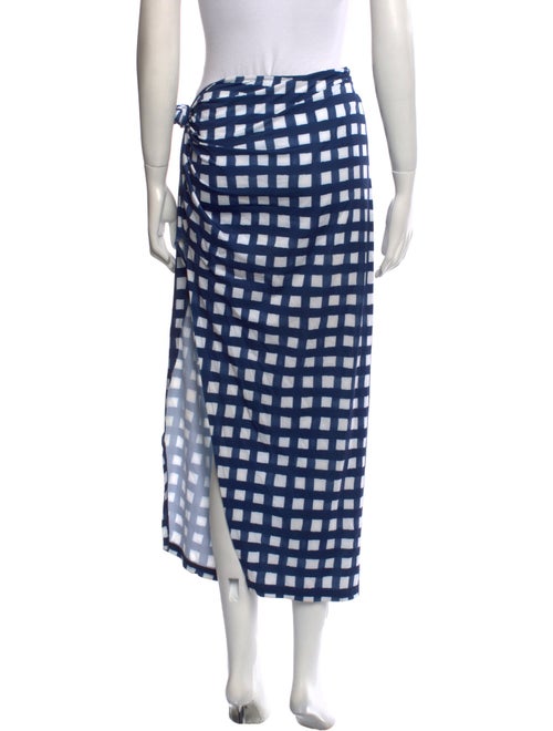 Jacquemus Plaid Print Midi Length Skirt