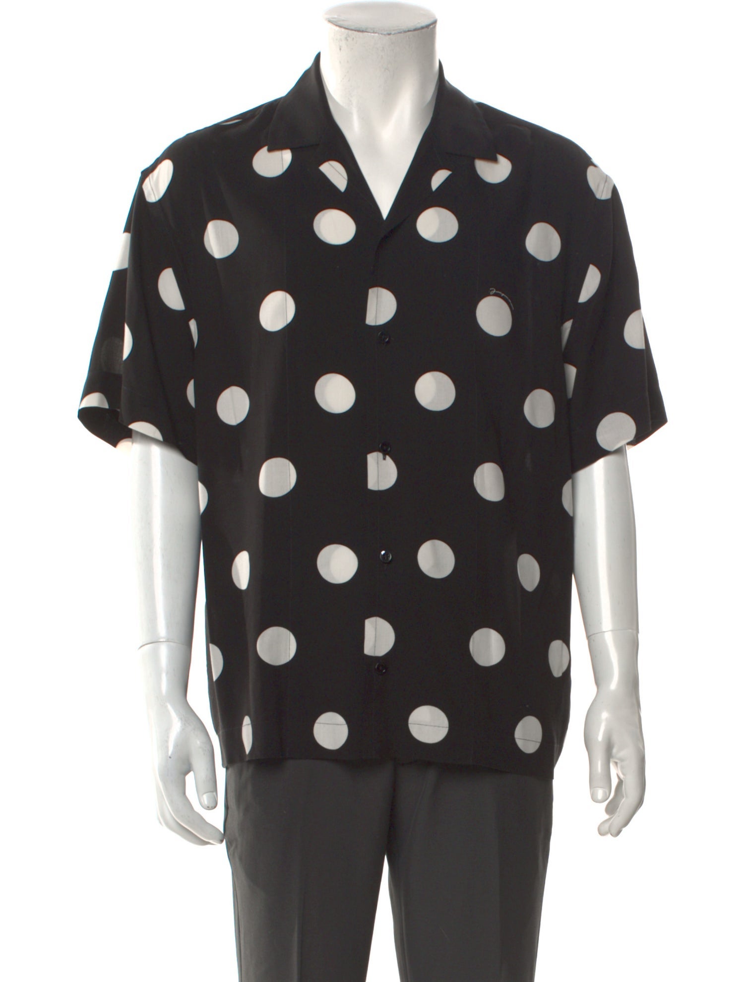 Jacquemus Polka Dot Print Short Sleeve Shirt